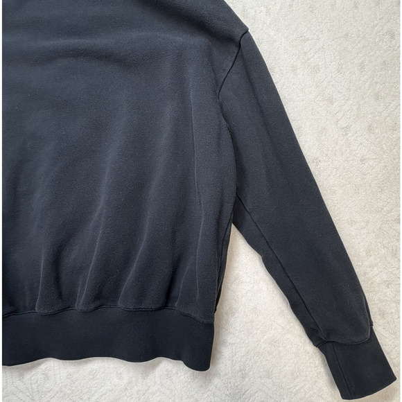 Nike Air Pullover Hoodie Women Size M Black / White Style CZ8620-010 Mesh/Cotton - Picture 6 of 6